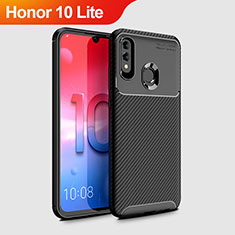 Silikon Hülle Handyhülle Gummi Schutzhülle Tasche Köper für Huawei Honor 10 Lite Schwarz