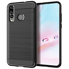 Silikon Hülle Handyhülle Gummi Schutzhülle Tasche Köper für Huawei Nova 4e Schwarz