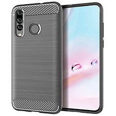 Silikon Hülle Handyhülle Gummi Schutzhülle Tasche Köper für Huawei P30 Lite XL Grau