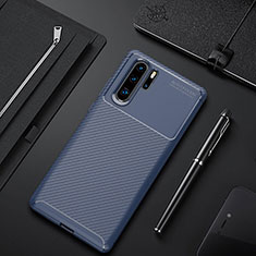 Silikon Hülle Handyhülle Gummi Schutzhülle Tasche Köper für Huawei P30 Pro New Edition Blau