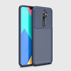 Silikon Hülle Handyhülle Gummi Schutzhülle Tasche Köper für Oppo A9 (2020) Blau