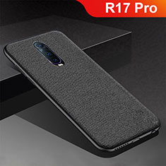 Silikon Hülle Handyhülle Gummi Schutzhülle Tasche Köper für Oppo R17 Pro Schwarz