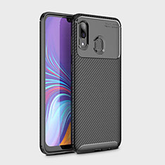 Silikon Hülle Handyhülle Gummi Schutzhülle Tasche Köper für Samsung Galaxy A30 Schwarz