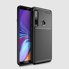 Silikon Hülle Handyhülle Gummi Schutzhülle Tasche Köper für Samsung Galaxy A9 (2018) A920 Schwarz