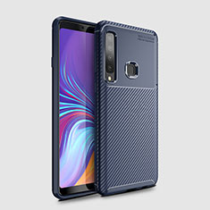 Silikon Hülle Handyhülle Gummi Schutzhülle Tasche Köper für Samsung Galaxy A9 Star Pro Blau