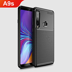 Silikon Hülle Handyhülle Gummi Schutzhülle Tasche Köper für Samsung Galaxy A9s Schwarz