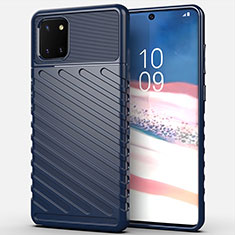 Silikon Hülle Handyhülle Gummi Schutzhülle Tasche Köper für Samsung Galaxy M60s Blau