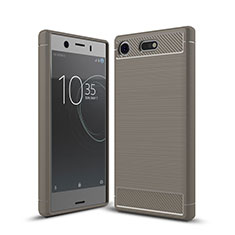 Silikon Hülle Handyhülle Gummi Schutzhülle Tasche Köper für Sony Xperia XZ1 Compact Grau