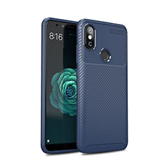 Silikon Hülle Handyhülle Gummi Schutzhülle Tasche Köper für Xiaomi Mi 6X Blau