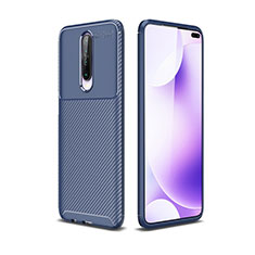 Silikon Hülle Handyhülle Gummi Schutzhülle Tasche Köper für Xiaomi Redmi K30 4G Blau