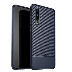 Silikon Hülle Handyhülle Gummi Schutzhülle Tasche Köper G02 für Huawei P30 Blau