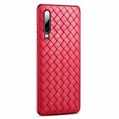 Silikon Hülle Handyhülle Gummi Schutzhülle Tasche Köper R01 für Huawei P30 Rot