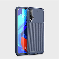 Silikon Hülle Handyhülle Gummi Schutzhülle Tasche Köper S01 für Huawei Nova 5 Pro Blau