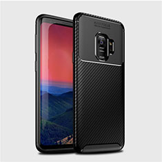 Silikon Hülle Handyhülle Gummi Schutzhülle Tasche Köper S01 für Samsung Galaxy S9 Schwarz