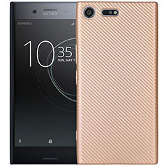 Silikon Hülle Handyhülle Gummi Schutzhülle Tasche Köper S01 für Sony Xperia XZ1 Compact Gold