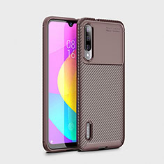 Silikon Hülle Handyhülle Gummi Schutzhülle Tasche Köper S01 für Xiaomi CC9e Braun