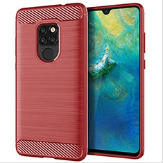 Silikon Hülle Handyhülle Gummi Schutzhülle Tasche Köper S02 für Huawei Mate 20 Rot