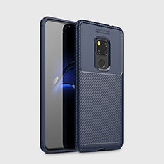 Silikon Hülle Handyhülle Gummi Schutzhülle Tasche Köper S03 für Huawei Mate 20 Blau