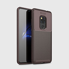 Silikon Hülle Handyhülle Gummi Schutzhülle Tasche Köper S03 für Huawei Mate 20 Braun