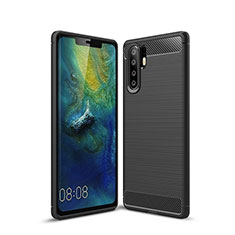 Silikon Hülle Handyhülle Gummi Schutzhülle Tasche Köper S03 für Huawei P30 Pro New Edition Schwarz