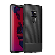 Silikon Hülle Handyhülle Gummi Schutzhülle Tasche Köper S04 für Huawei Mate 20 Schwarz