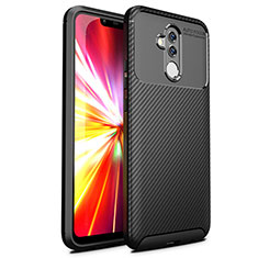 Silikon Hülle Handyhülle Gummi Schutzhülle Tasche Köper T02 für Huawei Mate 20 Lite Schwarz