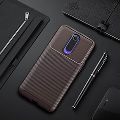 Silikon Hülle Handyhülle Gummi Schutzhülle Tasche Köper Y02 für Oppo RX17 Pro Braun