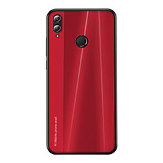 Silikon Hülle Handyhülle Gummi Schutzhülle Tasche Line für Huawei Honor V10 Lite Rot