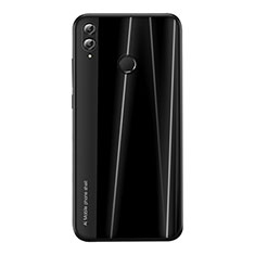 Silikon Hülle Handyhülle Gummi Schutzhülle Tasche Line für Huawei Honor V10 Lite Schwarz