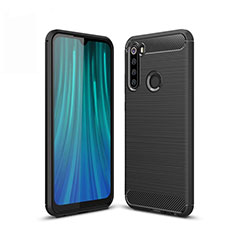 Silikon Hülle Handyhülle Gummi Schutzhülle Tasche Line für Xiaomi Redmi Note 8T Schwarz