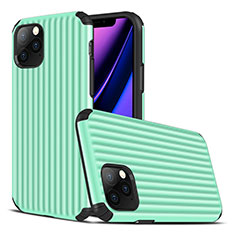 Silikon Hülle Handyhülle Gummi Schutzhülle Tasche Line Z01 für Apple iPhone 11 Pro Grün