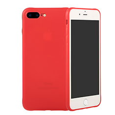 Silikon Hülle Handyhülle Gummi Schutzhülle TPU C02 für Apple iPhone 7 Plus Rot