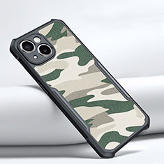 Silikon Hülle Handyhülle Gummi Schutzhülle XD1 für Apple iPhone 14 Plus Grün