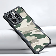 Silikon Hülle Handyhülle Gummi Schutzhülle XD1 für Apple iPhone 14 Pro Max Grün