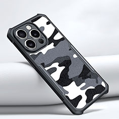 Silikon Hülle Handyhülle Gummi Schutzhülle XD1 für Apple iPhone 14 Pro Max Schwarz