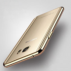 Silikon Hülle Handyhülle Rahmen Schutzhülle Durchsichtig Transparent für Samsung Galaxy Note 5 N9200 N920 N920F Gold