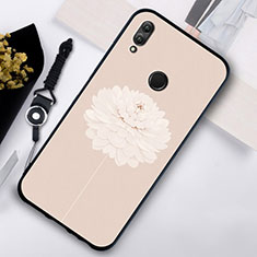 Silikon Hülle Handyhülle Rahmen Schutzhülle Spiegel Blumen S02 für Huawei Honor 10 Lite Gold