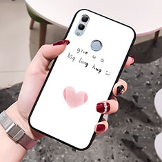 Silikon Hülle Handyhülle Rahmen Schutzhülle Spiegel Liebe Herz für Huawei Honor 10 Lite Rosa
