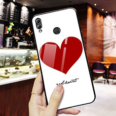 Silikon Hülle Handyhülle Rahmen Schutzhülle Spiegel Liebe Herz S02 für Huawei Honor V10 Lite Rot