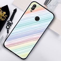 Silikon Hülle Handyhülle Rahmen Schutzhülle Spiegel Modisch Muster S02 für Huawei Honor 10 Lite Plusfarbig