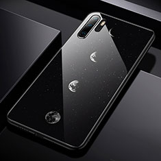 Silikon Hülle Handyhülle Rahmen Schutzhülle Spiegel Sternenhimmel für Huawei P30 Pro New Edition Schwarz