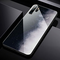 Silikon Hülle Handyhülle Rahmen Schutzhülle Spiegel Sternenhimmel für Huawei P30 Pro Weiß