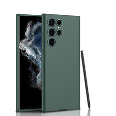 Silikon Hülle Handyhülle Ultra Dünn Flexible Schutzhülle 360 Grad Ganzkörper Tasche D02 für Samsung Galaxy S21 Ultra 5G Grün