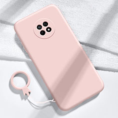 Silikon Hülle Handyhülle Ultra Dünn Flexible Schutzhülle 360 Grad Ganzkörper Tasche für Huawei Enjoy 20 Plus 5G Rosa