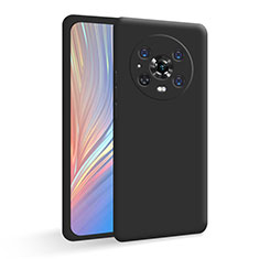 Silikon Hülle Handyhülle Ultra Dünn Flexible Schutzhülle 360 Grad Ganzkörper Tasche für Huawei Honor Magic4 Pro 5G Schwarz