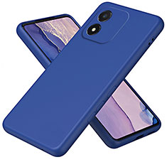 Silikon Hülle Handyhülle Ultra Dünn Flexible Schutzhülle 360 Grad Ganzkörper Tasche für Huawei Honor X5 Blau