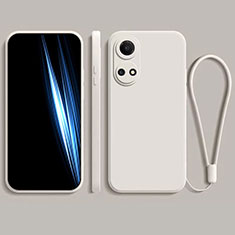 Silikon Hülle Handyhülle Ultra Dünn Flexible Schutzhülle 360 Grad Ganzkörper Tasche für Huawei Honor X7 Weiß