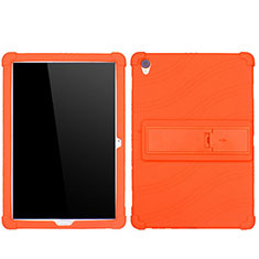 Silikon Hülle Handyhülle Ultra Dünn Flexible Schutzhülle 360 Grad Ganzkörper Tasche für Huawei MediaPad M6 10.8 Orange