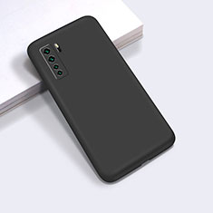 Silikon Hülle Handyhülle Ultra Dünn Flexible Schutzhülle 360 Grad Ganzkörper Tasche für Huawei P40 Lite 5G Schwarz