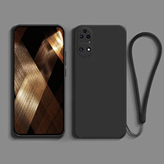 Silikon Hülle Handyhülle Ultra Dünn Flexible Schutzhülle 360 Grad Ganzkörper Tasche für Huawei P50 Pro Schwarz